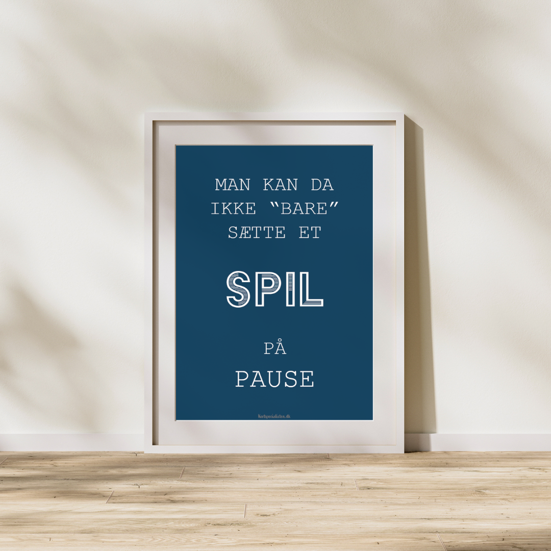 Spil på pause - Plakat