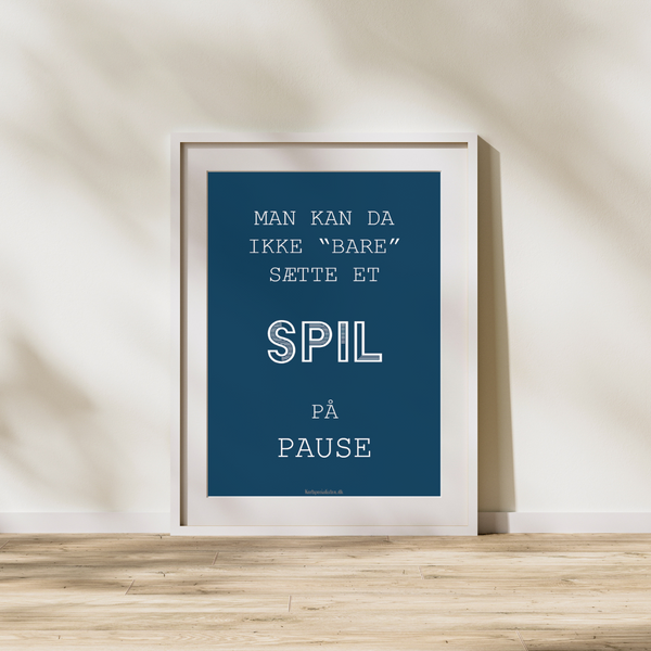Spil på pause - Plakat