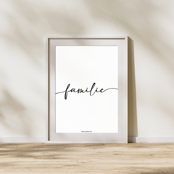 Familie - Plakat