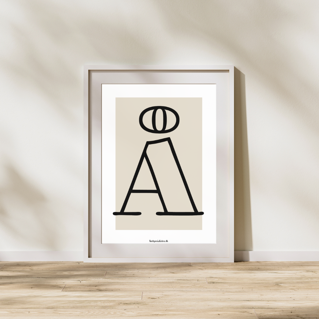 Bogstav Å - Plakat