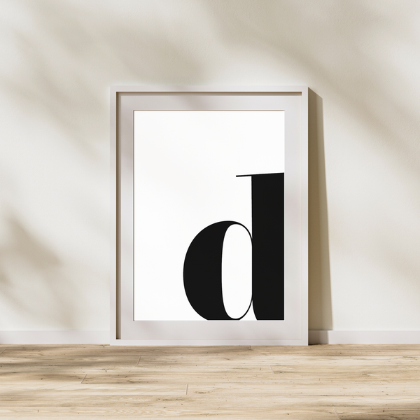 Bogstav D - Plakat