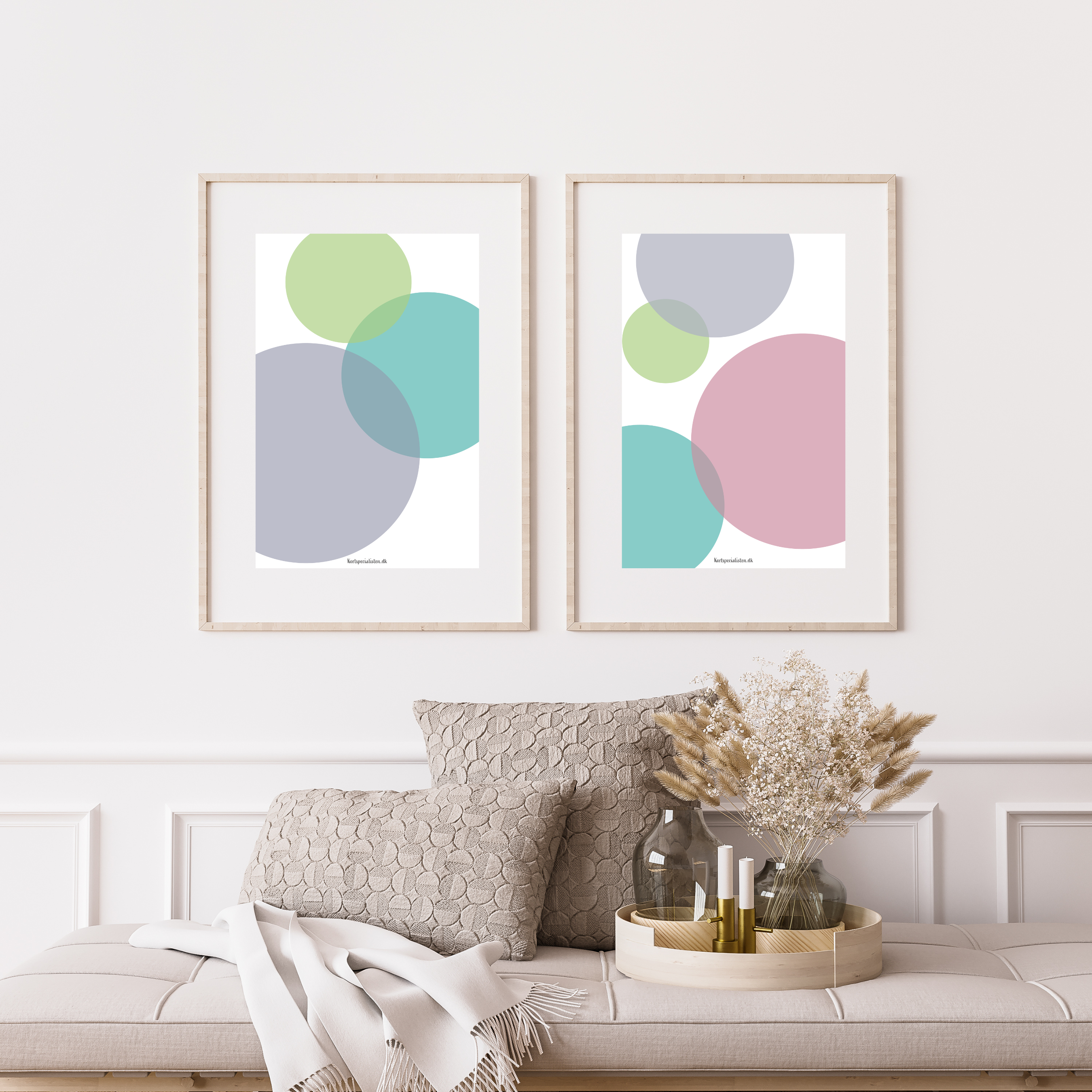 Abstrakt Store cirkler 1 - Plakat