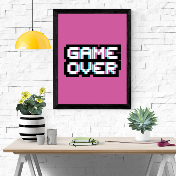 Game Over - Pixels (Plakat)