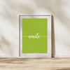 Smile Grøn - Plakat