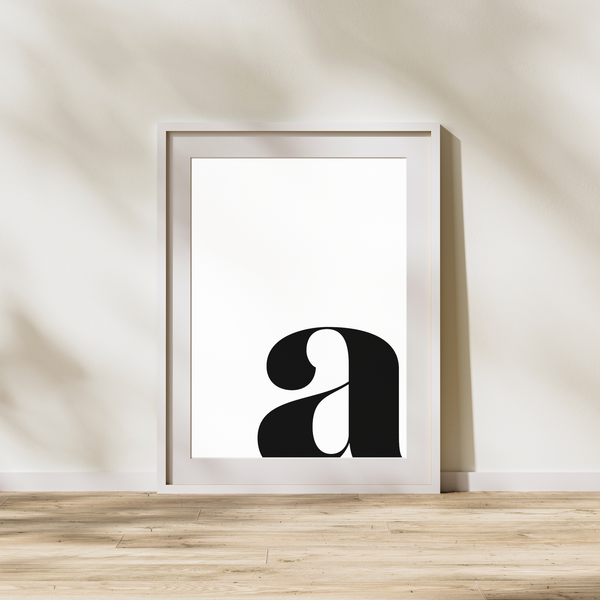 Bogstav A - Plakat