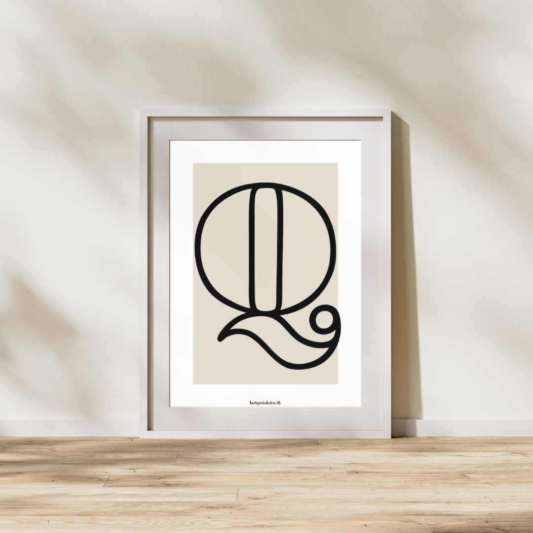 Bogstav Q - Plakat