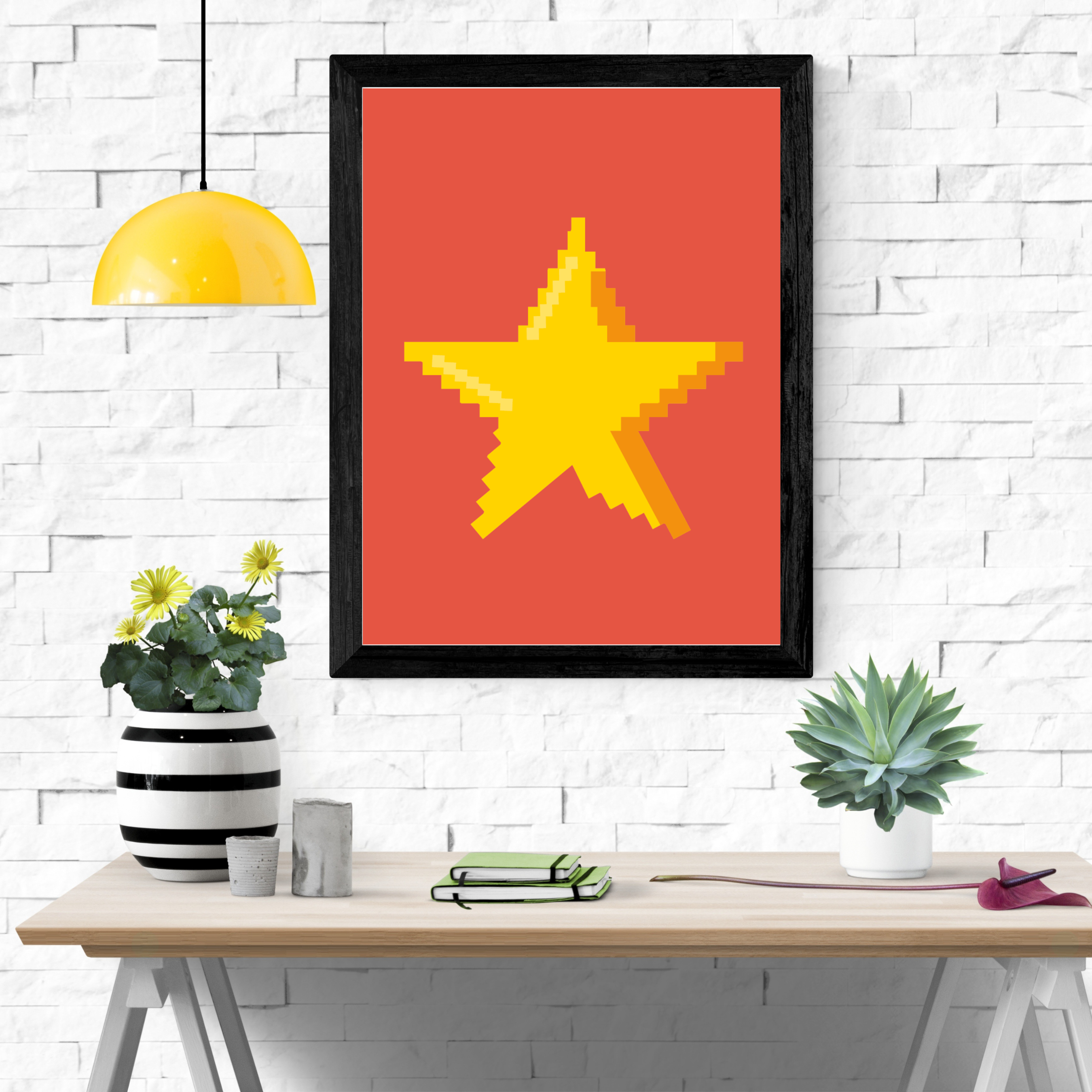 Stjerne - Pixels (Plakat)