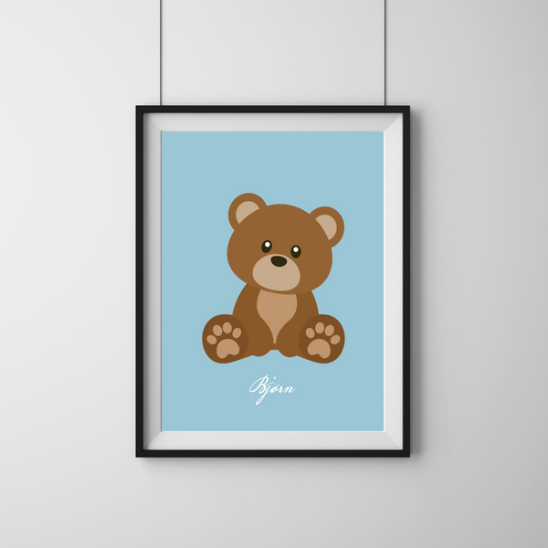 Cute Bjørn - Blå