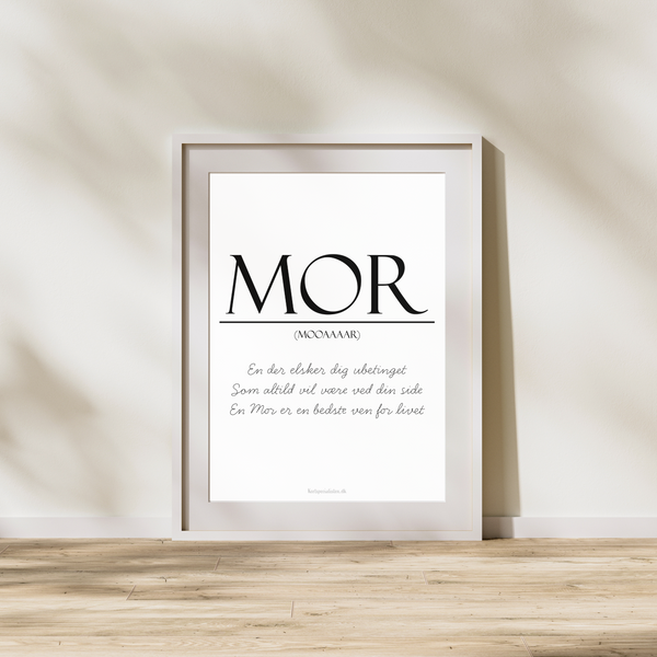 Mor (definition)  - Plakat