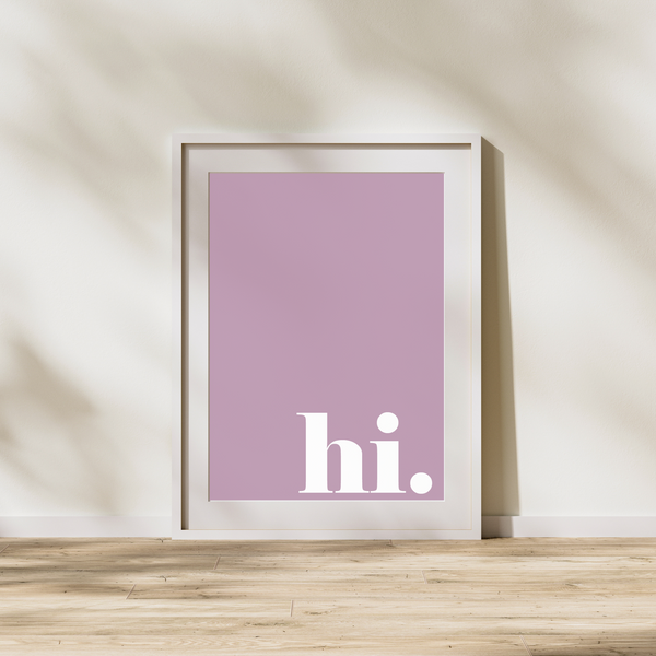 Hi - Lilla - Plakat