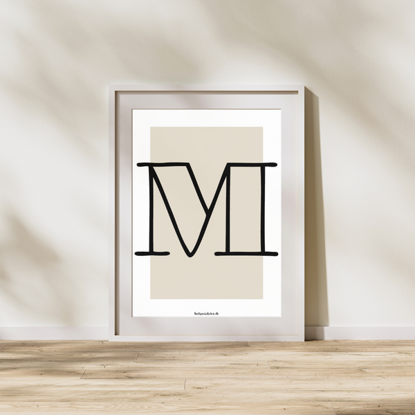 Bogstav M - Plakat