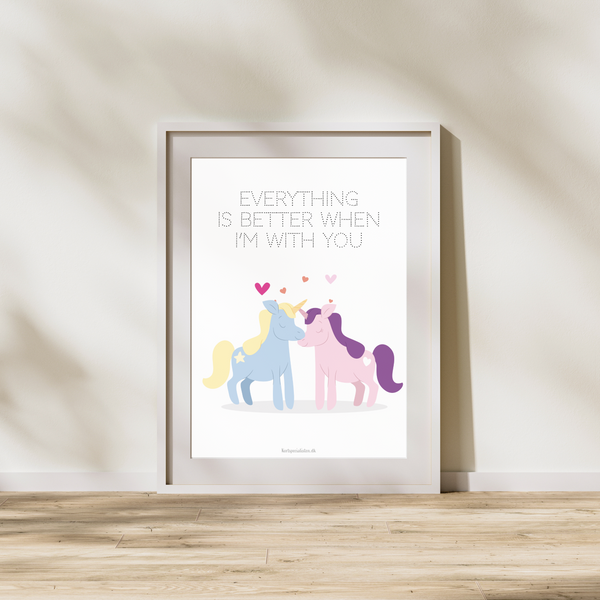 Everything is Better - Enhjørning  (Plakat)