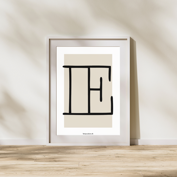 Bogstav E - Plakat