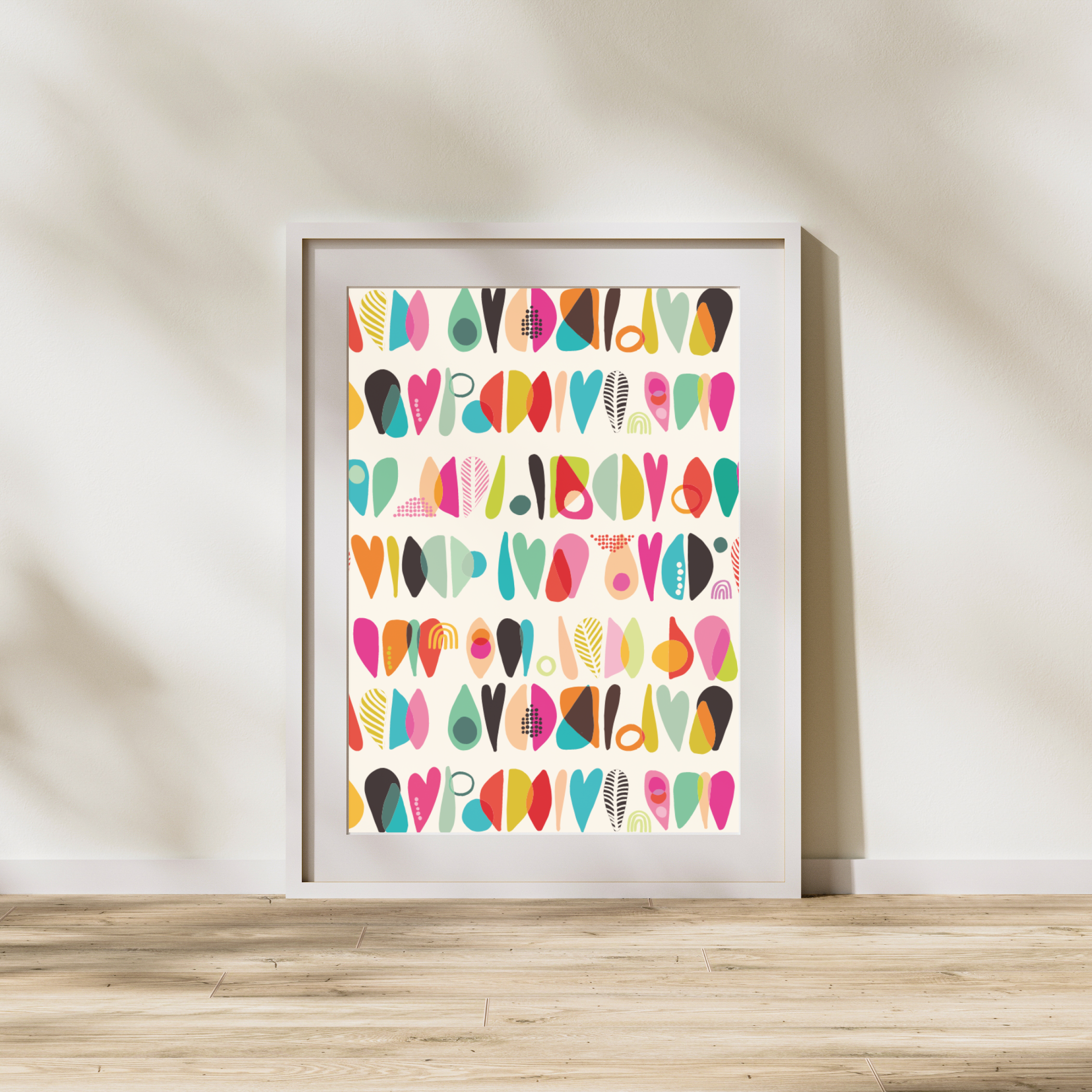 Farvede Hjerter - Plakat