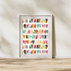 Farvede Hjerter - Plakat