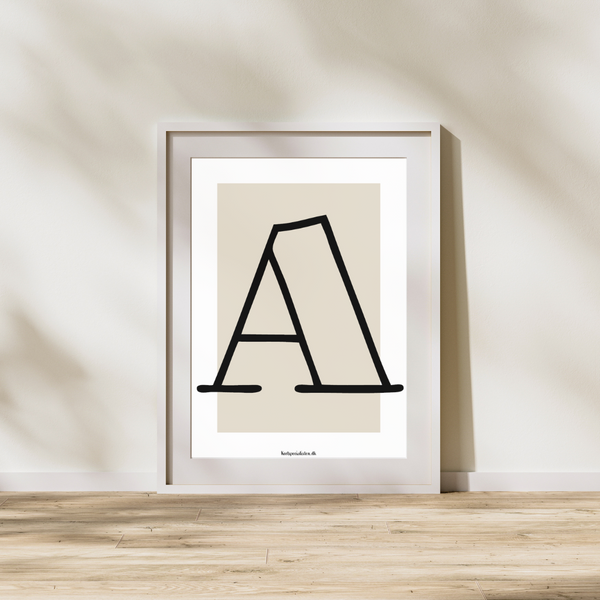 Bogstav A - Plakat