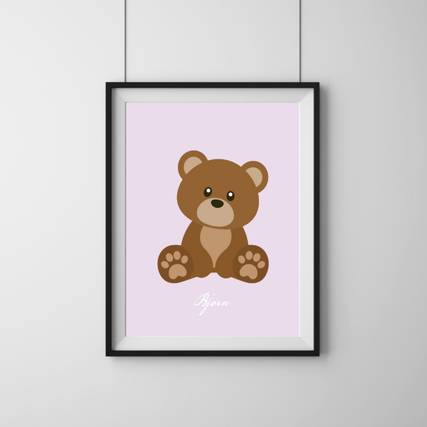 Cute Bjørn - Lyselilla