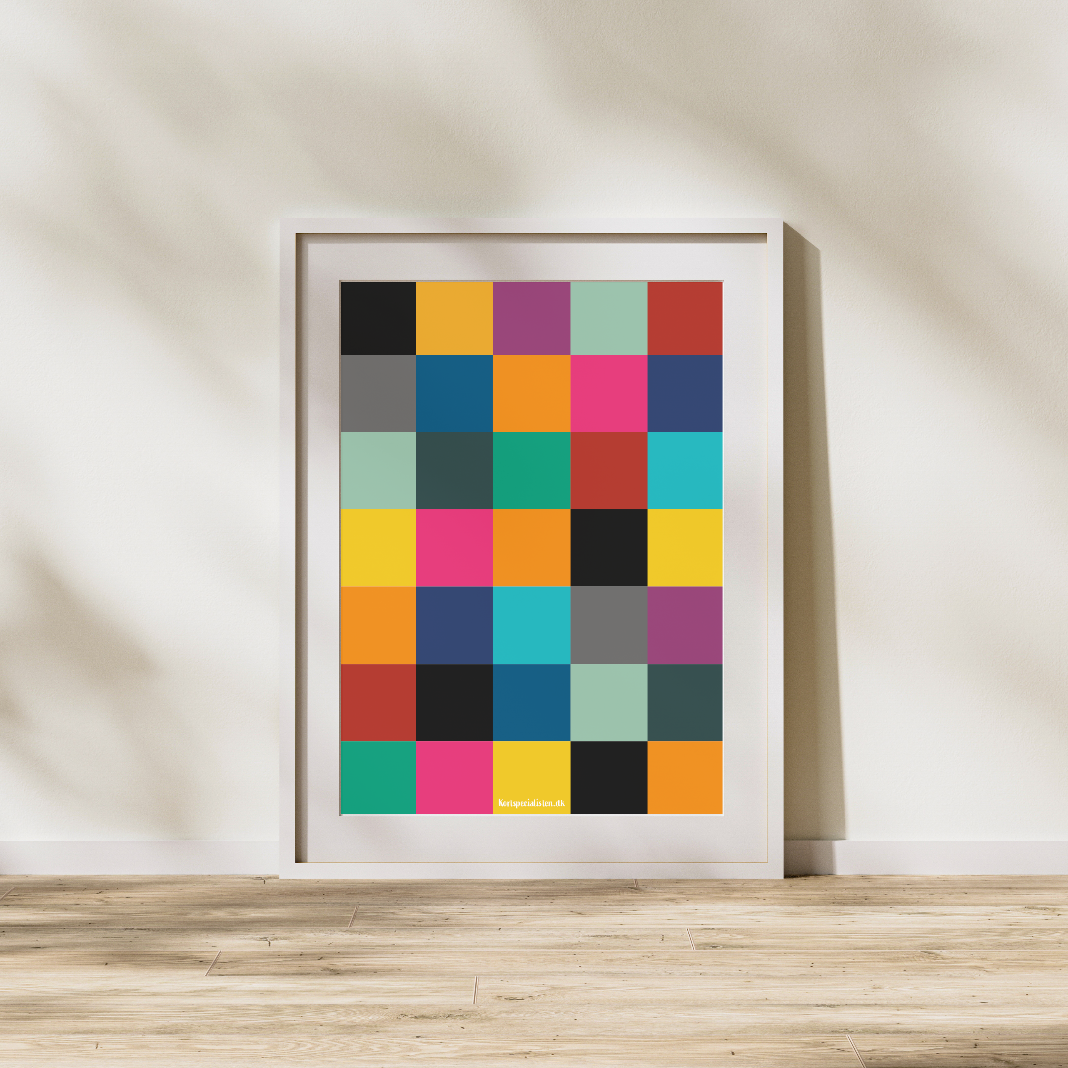 Abstrakt Firkanter 1 - Plakat