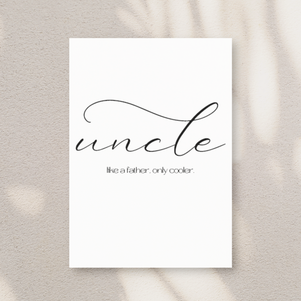 Uncle - kort