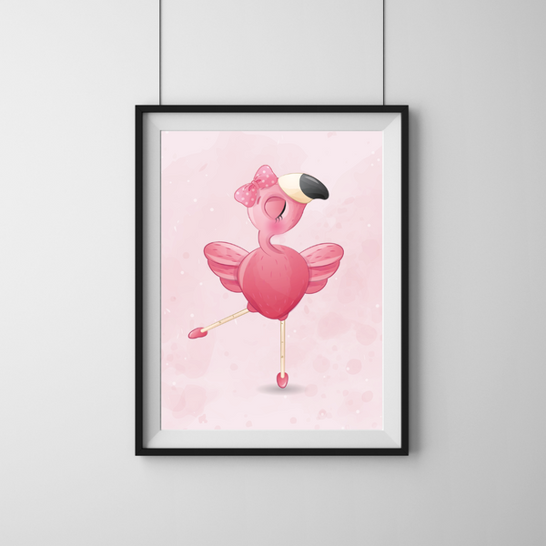Dancing Flamingo 2 Pink