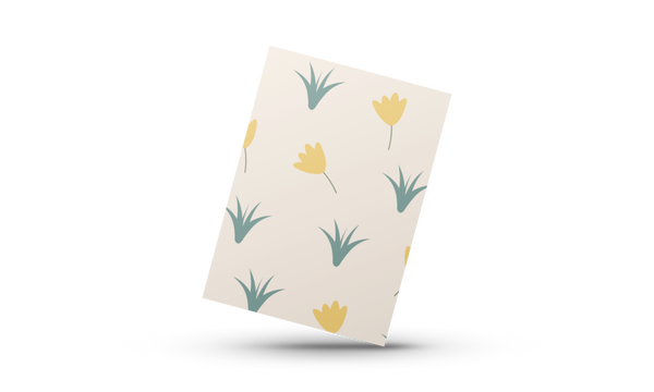 Gule Blomster - Minikort