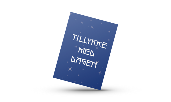 Tillykke med dagen - Stjernehimmel (Minikort)