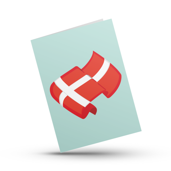 Det Danske Flag - A4 Kort