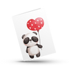 Panda med et Hjerte - A4 Kort