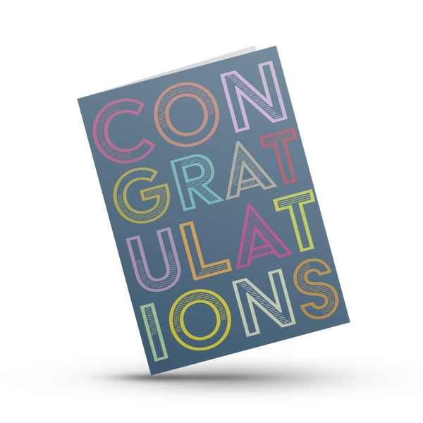 Congratulations - A4 Kort
