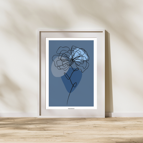 Simple lines flower - Plakat
