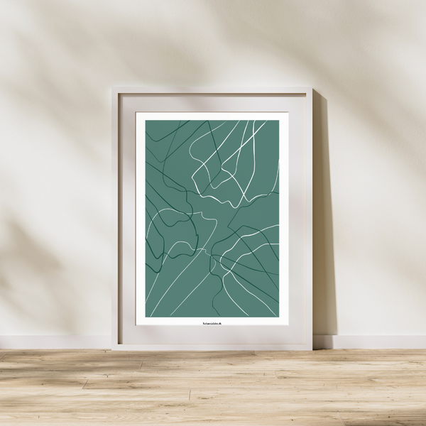 Abstract leafs - Plakat