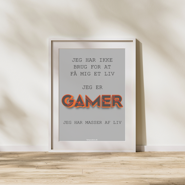 Jeg er gamer - Plakat