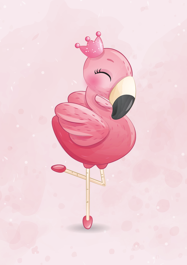 Dancing Flamingo 3 Pink