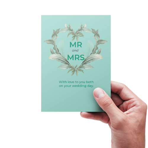 MR & MRS - Bryllupskort