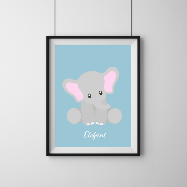 Cute Elefant - Blå