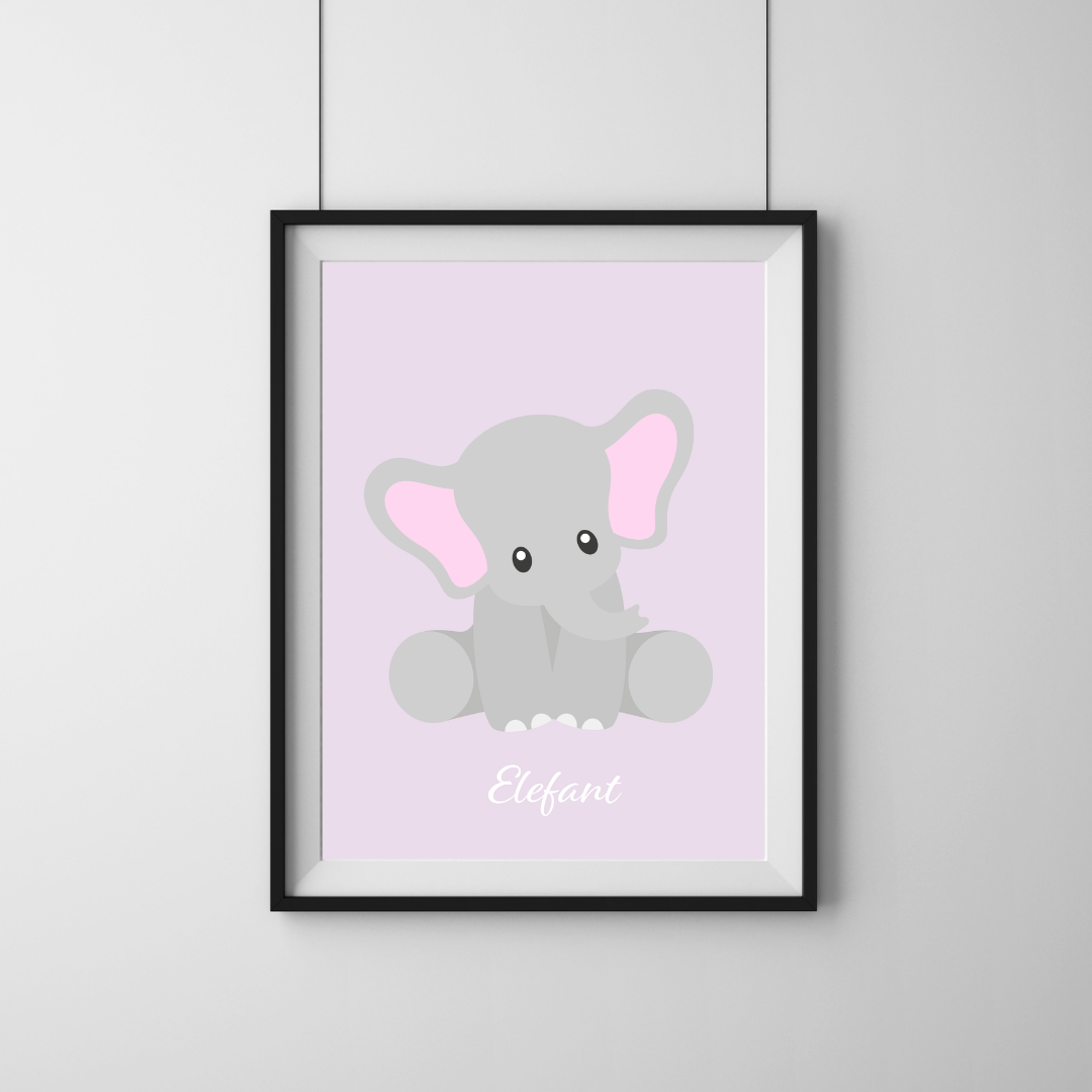 Cute Elefant - Lyselilla
