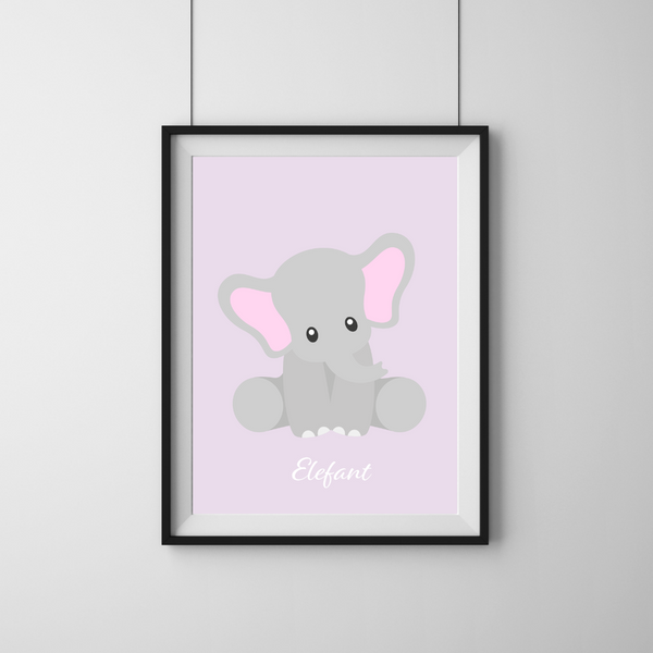 Cute Elefant - Lyselilla