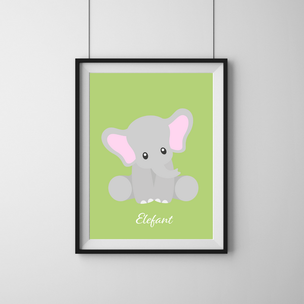 Cute Elefant - Grøn