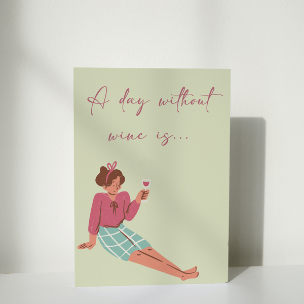 A day without Wine - Mega Kort