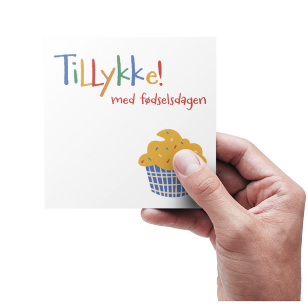 Tillykke med fødselsdagen Kage - kort