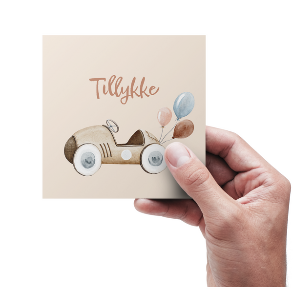 Tillykke den lille Automobil - (kort)