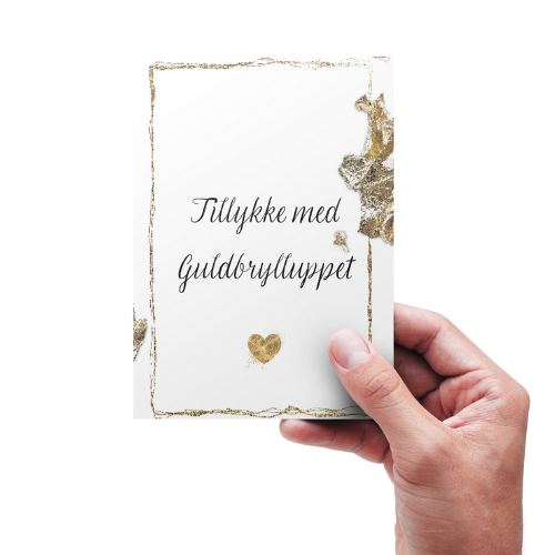 Tillykke med Guldbrylluppet - Kort