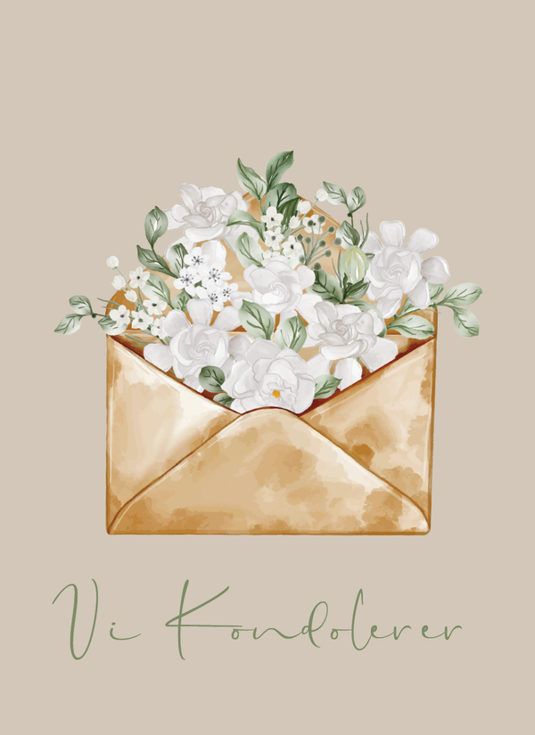 Vi Kondolerer - Kondolence (Minikort)