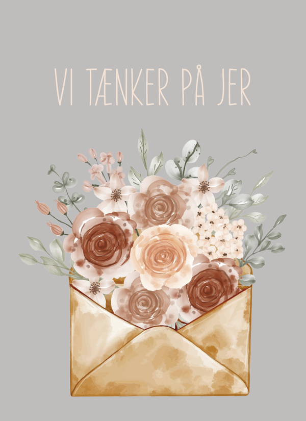 Vi Tænker På Jer - Kondolence (Minikort)