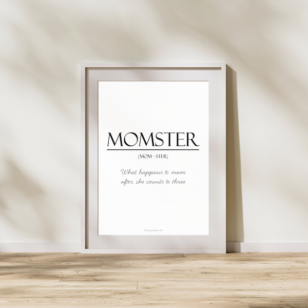 Momster (definition)  - Plakat