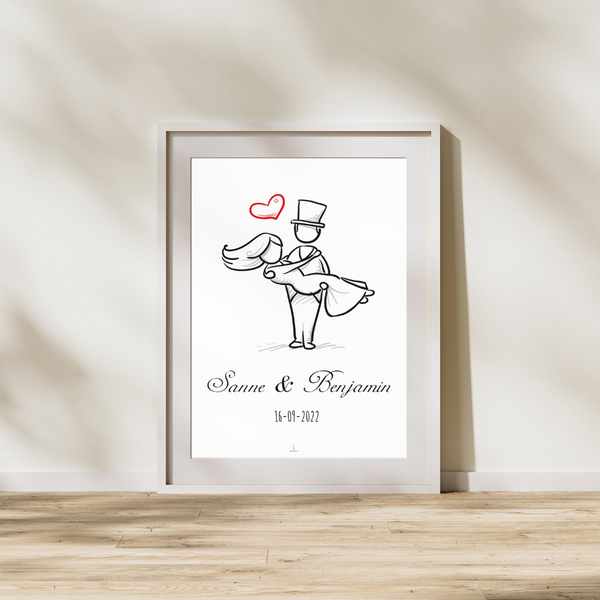 Bryllupsplakat 2 - Design selv