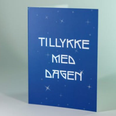 Tillykke med dagen - Stjernehimmel (Minikort)