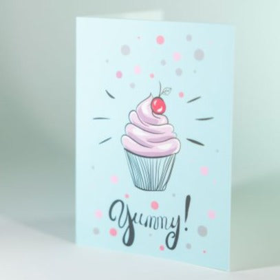 Yummy cupcake - Minikort
