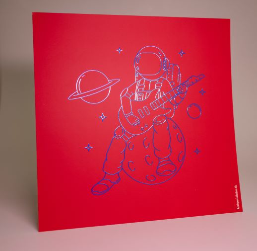 Astronaut - Rock guitar - Rød