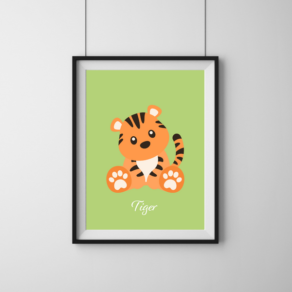 Cute Tiger - Grøn